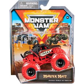 Monster Jam ، Monster Moutster Mutt Rottweiler Monster Truck ، مركبة مصبقة ، 1:64 ، ألعاب الأطفال للأولاد الذين تتراوح أعمارهم بين 3 وما فوق