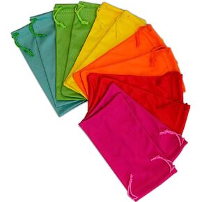 Rolling Nomad Sunglasses Case, Microfiber Drawstring Pouch, Safety Eyeglass Bags, Non-Scratching, Protective Accessory, Bulk