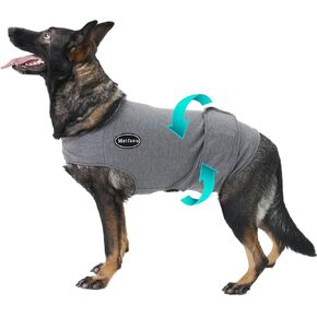 Dog Anxiety Vest, Skin-Friendly Thunder Jacket for Dogs, Dog Calming Shirt for Thunder, Fireworks, Vet Visits and Separation - Keep Pet Calm Without Medicine & Training, Anti Anxiety for Dogs