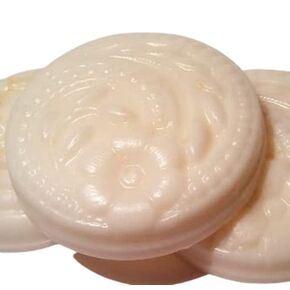 5 Pc Guest Sized - White Floral Scented Shea Butter and Goat Milk Soap Set (Magnolia)