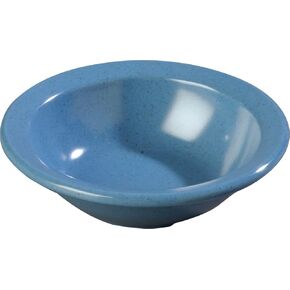 Carlisle FoodService Products Kingline Reusable Plastic Bowl Fruit Bowl with Rim for Home and Restaurant, Melamine, 4.75 Ounces, Sandshade, (Pack of 48)