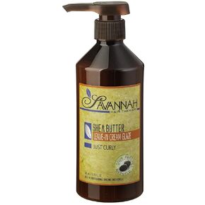Leave In Cream-Glaze – Leave in Conditioner for Curly Hair/Dry Damaged Hair with Shea Butter, 16.9 oz, Cotton and Silk Protein, Vitamin B6 - Sulfate Free Curl Defining Cream