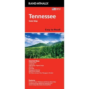 Rand McNally Easy to Read: Tennessee State Map