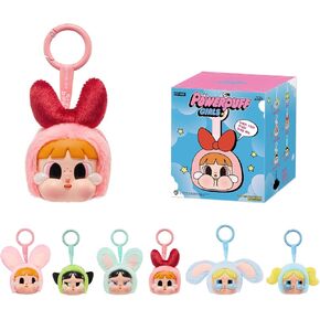 POP MART Crybaby × Powerpuff Girls Series-Vinyl Face Plush Blind Box, Crybaby Blind Box Figures, Random Design Action Figures Collectible Toys Home Decorations, Single Box