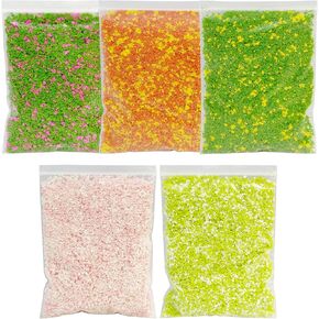 Cayway 5 Color Tree Powder Model, Simulation Tree Powder, Simulation Flower Modelling Powder, DIY Model Trees Basing Material Kit for Building Model Railway Fairy Garden Diorama Scenery