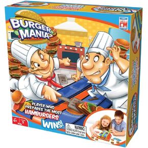 Fotorama Burger Mania Sizzling Build-A-Burger Game, Fast-Paced Conveyor Belt Fast Food Thrill Competition, Develops Fine Motor Skills and Dexterity, for Children Ages 6 and Up