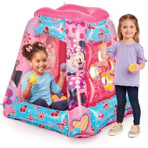 Minnie Mouse Ball Pit 20 Balls - Toddler Jungle Gym Playhouse قابلة للنفخ للأطفال Boys Girls Kids [20 كرات]