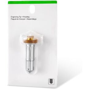 Engraving Tip + Drive Housing Compatible with Maker/Maker 3, Premium Carbide Engraving Tip, Ideal for Engraving Long Lasting Designs on Glass, Acrylic, Metal & More, Silve