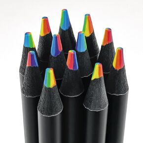 OHOME Easter Basket Stuffers - 12 Rainbow Colored Pencils - Stocking Stuffers for Kids | Art Supplies Drawing Kit for Boys Girls - Birthday Party Favors Crafts for Teens Adults