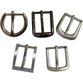 5PCS Belt Buckle Buckles Replacement 25mm (0.98in) DIY Leather Craft for Women Leather Belt Strap, Buckles With Different Design Single Pin Buckles Clasp Adjust DIY Crafts