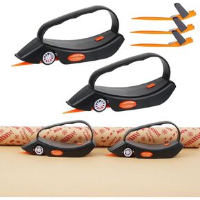 2-Pack Wrapping Paper Cutter with 3 Replaceable Blades Gift Wrap Cutter with Wheels Birthday and Christmas Wrapping Paper Cutter Slider Wrapping Paper Cutter Tool