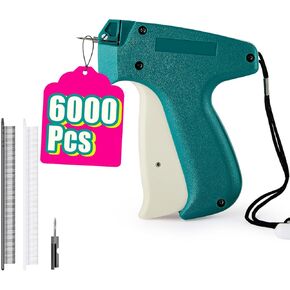 Stitch Gun for Clothes Kit, Include 1 Handheld Mini Stitch Gun, 6000 Pcs Micro Fasteners, 2 Micro Needles, Suitable for Quick Stitch Sewing Clothes, Quick Clothing Fixer, Micro Tagging Gun