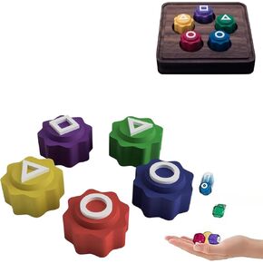 Korean Traditional Play Game, Korean Folk Game Set - Gong-gi Korean Game, Biseokchigi, Jebi chagi, Paeng-y, DDAKJI Game Set, Family Travel Game (Set with Tray)