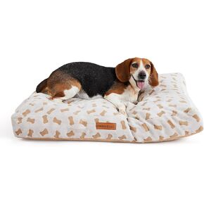 Modern Threads Ultra Plush Orthopedic Memory Foam Pillow Bed for Large Dogs with Supportive Filling and Stylish Textured Design, Grey