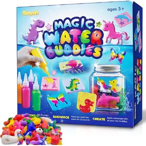 Aqua Fairy Water Gel Kit for Kids – Magic Water Elf Toy – DIY Squishy Maker Kit – Design Your Own Water Buddies - Craft Kits for Kids – Make Your Own Squishes Arts & Crafts Boys Girls Age 5 6 7 8 9