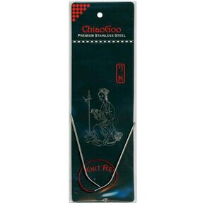 ChiaoGoo 9-Inch Red Line Circular Knitting Needles, 1/2.25mm (6009-1)
