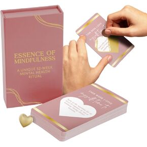 Mental Health Scratch Cards: Stress Relief & Mindfulness Kit | 52-Week Positive Scratch-Off Cards for Anxiety Relief, Emotional Well-Being, Self-Care, and Affirmation | Unique Mental Wellness Gift Box