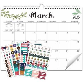 2025-2026 Wall Calendar - Wall Calendar 2025 18 Monthly from January 2025 to June 2026, 15 x 12 Inches Monthly Wall Hanging Calendar 2025 Calendario with Thick Paper for School Home Office