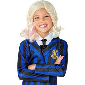 Rubies Girl's Wednesday TV Show Enid Costume Wig, As Shown, One Size