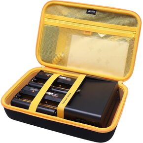 LTGEM Hard Case for KODAK Dock ERA Plus 4PASS Instant Portable Photo Printer (4x6) - Travel Protective Carrying Storage Bag (Black+Yellow)
