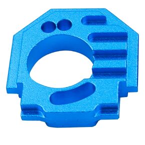 Aluminum Adjustable Heatsink Motor Mount 7075 with Heat Dissipation Function for 1/18 Arrma Granite Grom ARA2102T2 Typhon ARA2106T1 1/14 Mini Mojave Grom 2S ARA2104T1(Blue)