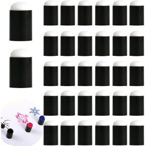 Depvision 30 Pieces Craft Finger Sponge Daubers Drawing Project Finger Painting Sponge Set for Face Paint Card Making, Painting, Stamping, Ink