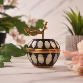Brass Apple Shaped Box – Elegant Decorative Storage for Home Décor, Gifting & Special Occasions