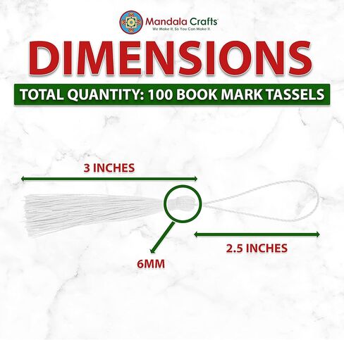 Mandala Crafts Orange Bookmark Tassels Bulk Small Tassels for Crafts - Orange Tassels for Bookmarks - 100 Silky Craft Tassels Mini Tassels for Jewelry Making in Kuwait