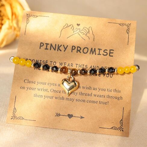 Valentines Day Heart Charm Bracelets for Women, Boho Handmade Adjustable Stackable Couple Bracelet Outfit Accessories Jewelry Gift. in Kuwait