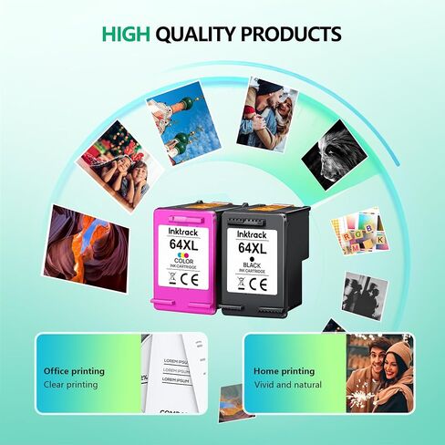 65XL Ink Cartridges Black/Color Combo Pack High-Yield | for HP Ink 65 65 XL | for HP DeskJet 3720 Printer Color Inkjet 3755 3772 3752, Deskjet 2622 2680 2600, Envy 5055 5058 5052 5014 5000, 2 Pack in Saudi Arabia