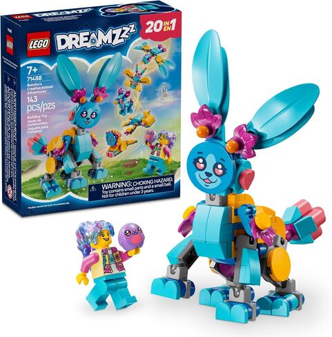 LEGO DREAMZzz Bunchu's Creative Animal Adventures - Fantasy Bunny Toy for Kids, Boys and Girls, Ages 7+ - 20 Building Options - Building Set with Izzie Minifigure - Gift Idea for Birthdays - 71488 in Saudi Arabia