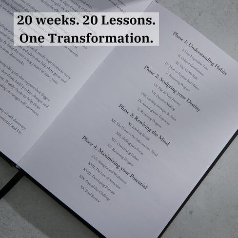 Self Improvement Journal for Men & Women - Daily Planner and Habit Tracker for Productivity, Discipline, and Mental Health - 20 Week Life Planner Journal in Saudi Arabia
