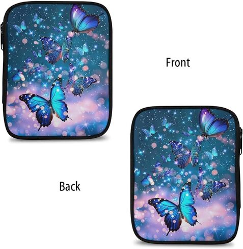 Kathyboom Galaxy Butterfly Case Crochet Hook ، حقيبة سحاب منظم مع جيوب ويب لمختلف إبر الكروشيه وملحقات الحياكة ، من السهل حملها in Kuwait
