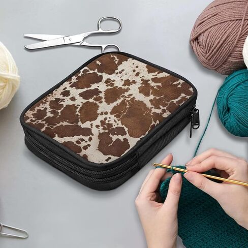 Kathyboom Galaxy Butterfly Case Crochet Hook ، حقيبة سحاب منظم مع جيوب ويب لمختلف إبر الكروشيه وملحقات الحياكة ، من السهل حملها in Kuwait