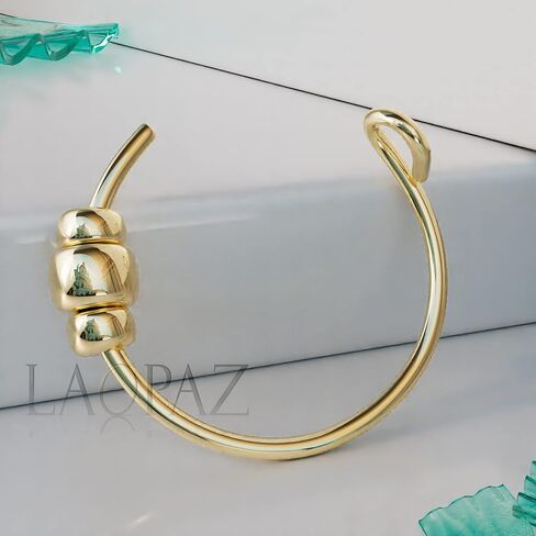 Fake Nose Piercings 14K Gold-Filled Hoop - 24 Gauge Hypoallergenic Non Piercing Nose Cuff - Simple Gold Opal Gold Beads Faux Nose Ring - 7mm Diameter 0.2 Inches - Fake Body Jewelry Handmade in Saudi Arabia