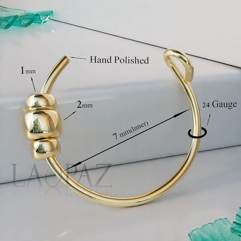 Fake Nose Piercings 14K Gold-Filled Hoop - 24 Gauge Hypoallergenic Non Piercing Nose Cuff - Simple Gold Opal Gold Beads Faux Nose Ring - 7mm Diameter 0.2 Inches - Fake Body Jewelry Handmade in Saudi Arabia