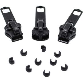 Zipper Repair Kit - #5 Vislon Auto Lock Sliders - 3 Universal Sliders and Stops Included - Made in The United States