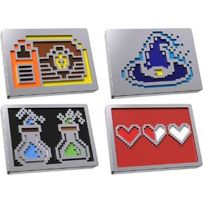HyperX Badge Pack – Swappable Magnetic Badges, Alloy Rise Compatible, Hard Enamel Material, Keyboard Personalization, 8 Bit
