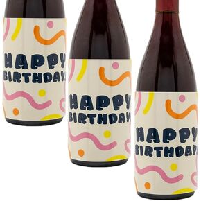 Celebration Cuffs - Aluminum Wine Bottle Wrap Greeting Cards for Thank You, Congratulations, Birthdays, Holidays & More (Pack of 3) (Cheers - Congrats - Thank You)