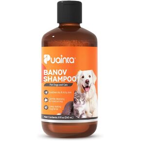 Dog Shampoo for Itchy Skin Relief, Herbal Hypoallergenic Dog Shampoo for Smelly Dogs and Cats, Sensitive & Dry Skin, Dog Hot Spot, Greasy, Red and Inflammation Skin, 8oz