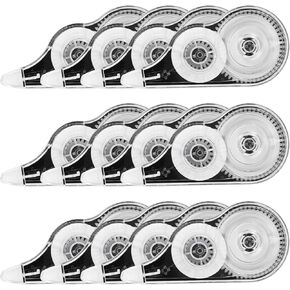 BESARME 12 Pack White Out Tape Correction Tape, 39 Feet Each Whiteout Roller Correction Tape Pen for Students Office Supplies, 1/5 X 472 Inches