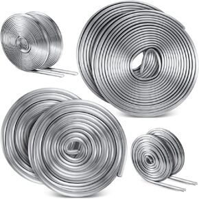 MorningRo 12 ft 5/64" Round U Lead Came for Stained Glass and 12 ft 3/16" Round H Hobby Came for Stained Glass Set Stained Glass Supplies Hobby Came for Stained Glass Projects Suncatchers