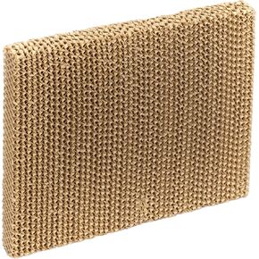 Hessaire Replacement Evaporative Cooler Pads - Swamp Cooler Replacement Pads with Corrugated Build - Low Odor Xel50 Media Evaporative Cooling Pad for 1300 CFM Mobile Cooler Fan - 1 Panel, 19" x 17"