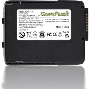 TC70 Replacement Scanner Battery,for Zebra for Symbol TC77 TC70 TC72 TC75 TC70x TC77HL TC720L TC700H TC75X Part No BT-000318 82-171249-01 BTRY-TC70X-46MA1-01 Barcode Scanner Battery