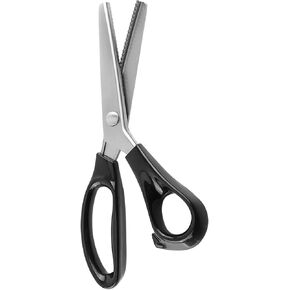 Fabric Lace Triangle Scissors Comfort Grips Professional Strong and Sharp Dressmaking Pinking Shears Crafts Zig Zag Cut Scissors Sewing Scissors Handheld Dressmaking 23 cm (3mm cutting teeth)
