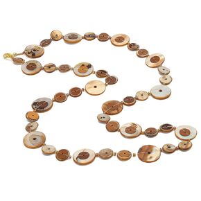 Dama Stile BKZ20 Belly Chain Nacre Stone Beaded, Body Chain Accessory for Women and Girls (33.46" (85cm))