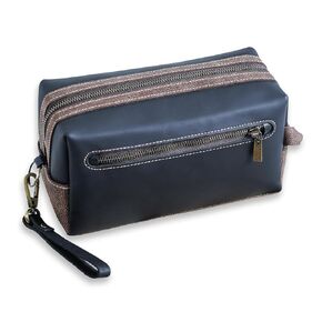 Leather Toiletry Bag Handmade With Premium Full Grain Real Leather - Water-Resistant - Stylish Travel Organizer Dopp Kit for Men and Women, travel size toiletries