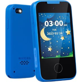 Kids Phone Gifts and Toys for 3-8 Year Olds Boys, Toy Phone with Dual Camera, MP3 Music Player, Games, Habit Tracker Touchscreen Toddler Phone Learning Toy Birthday Gifts for Girls Age 3 4 5 6 7 8