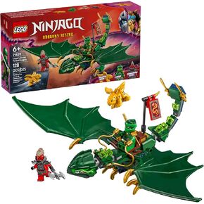 LEGO NINJAGO Lloyd's Green Forest Dragon Toy - Pretend Play Building Toy for Boys and Girls, Ages 6+ - Dragon Figurine with 2 Minifigures for Kids - Gift Idea for Birthdays - 71829