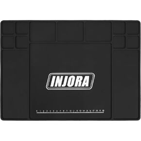 INJORA RC Silicone Pit Mat Soldering Mat Repair Work Mat for 1/18 1/24 RC Car Upgrade (420×297mm)